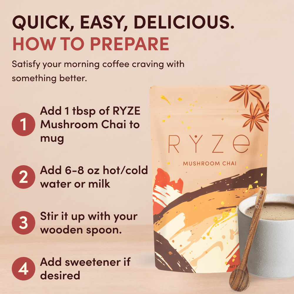 RYZE Functional Mushroom Chai (20 Servings)