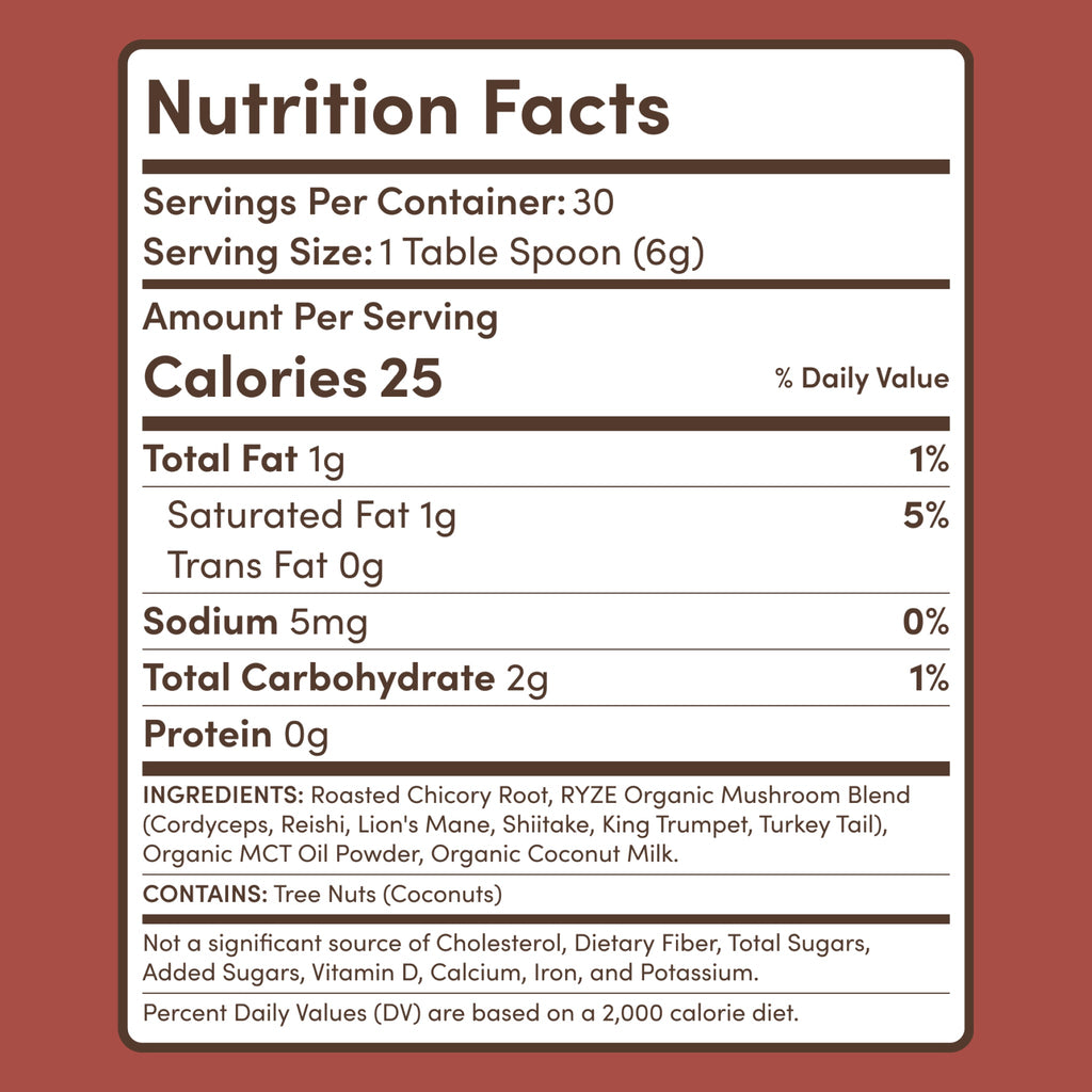 RYZE Functional Mushroom Chicory (30 Servings)
