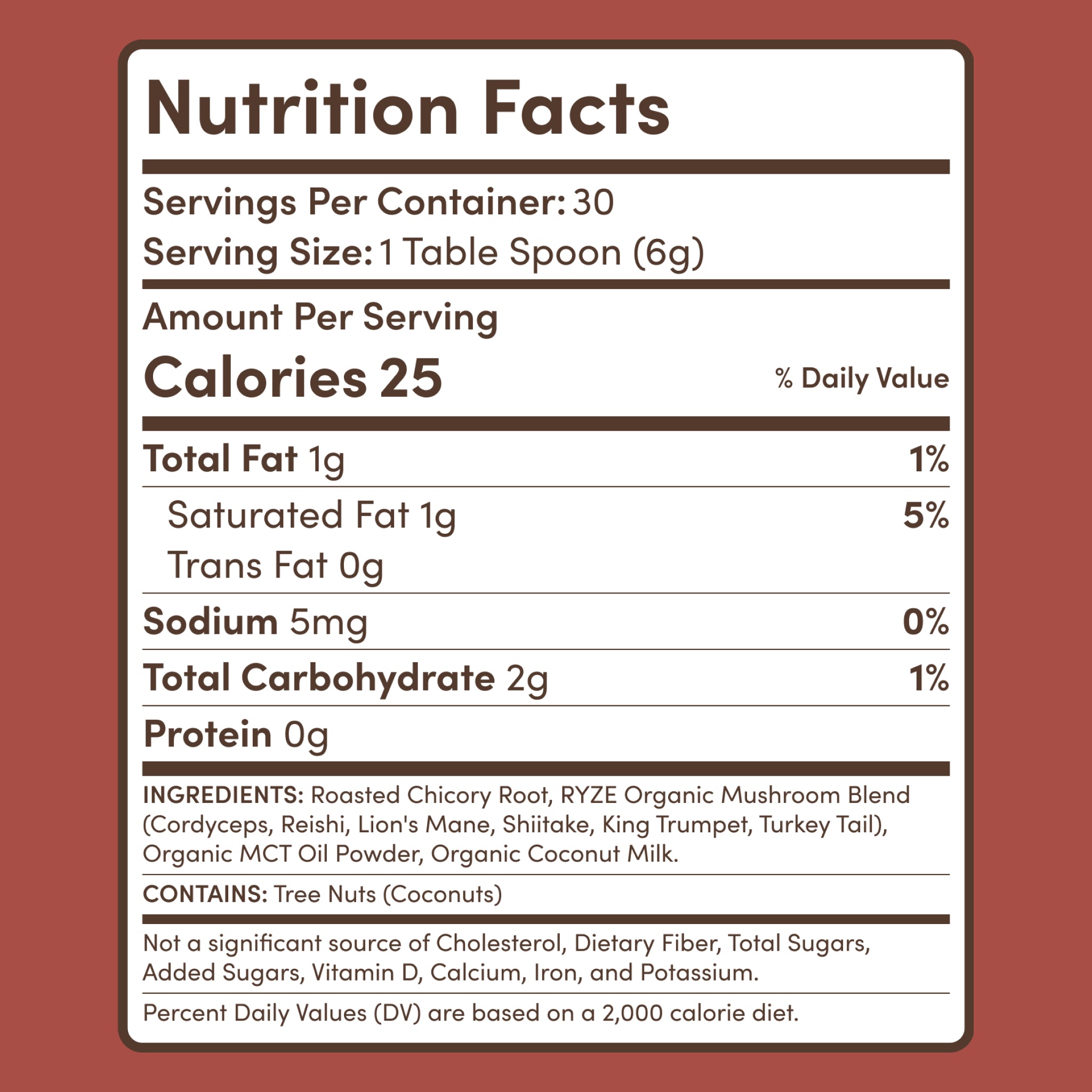 RYZE Functional Mushroom Chicory (30 Servings)
