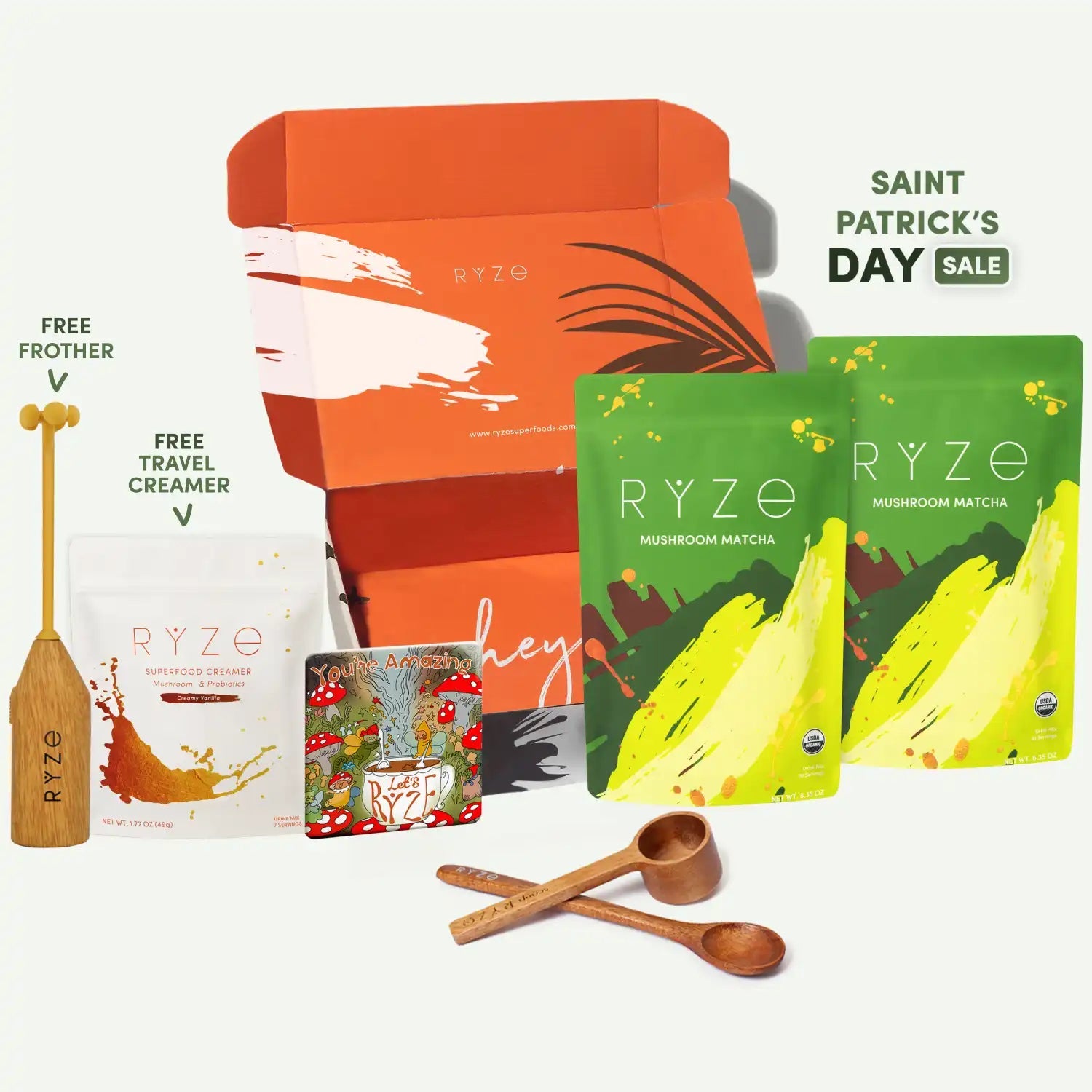 RYZE 60-Serving Mushroom Matcha Starter Kit
