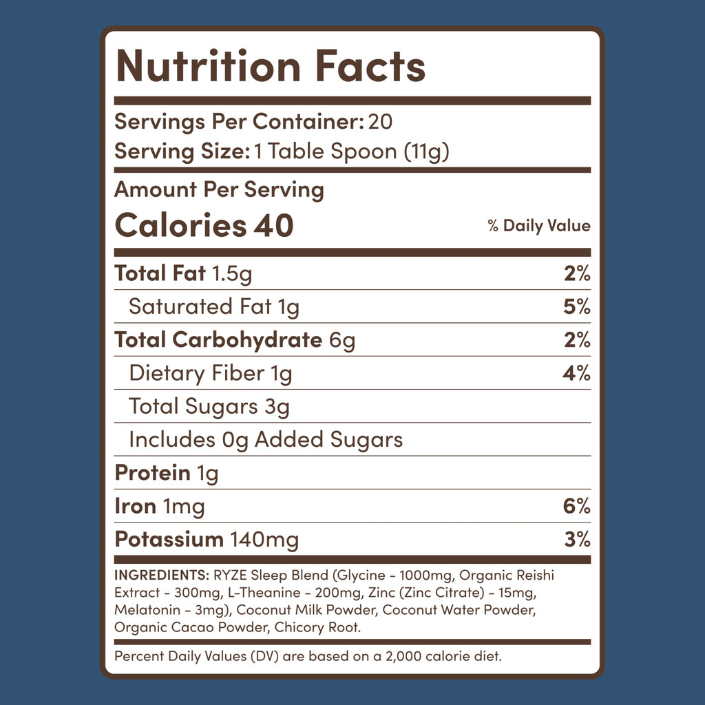 RYZE Functional Mushroom Hot Cocoa (20 Servings)