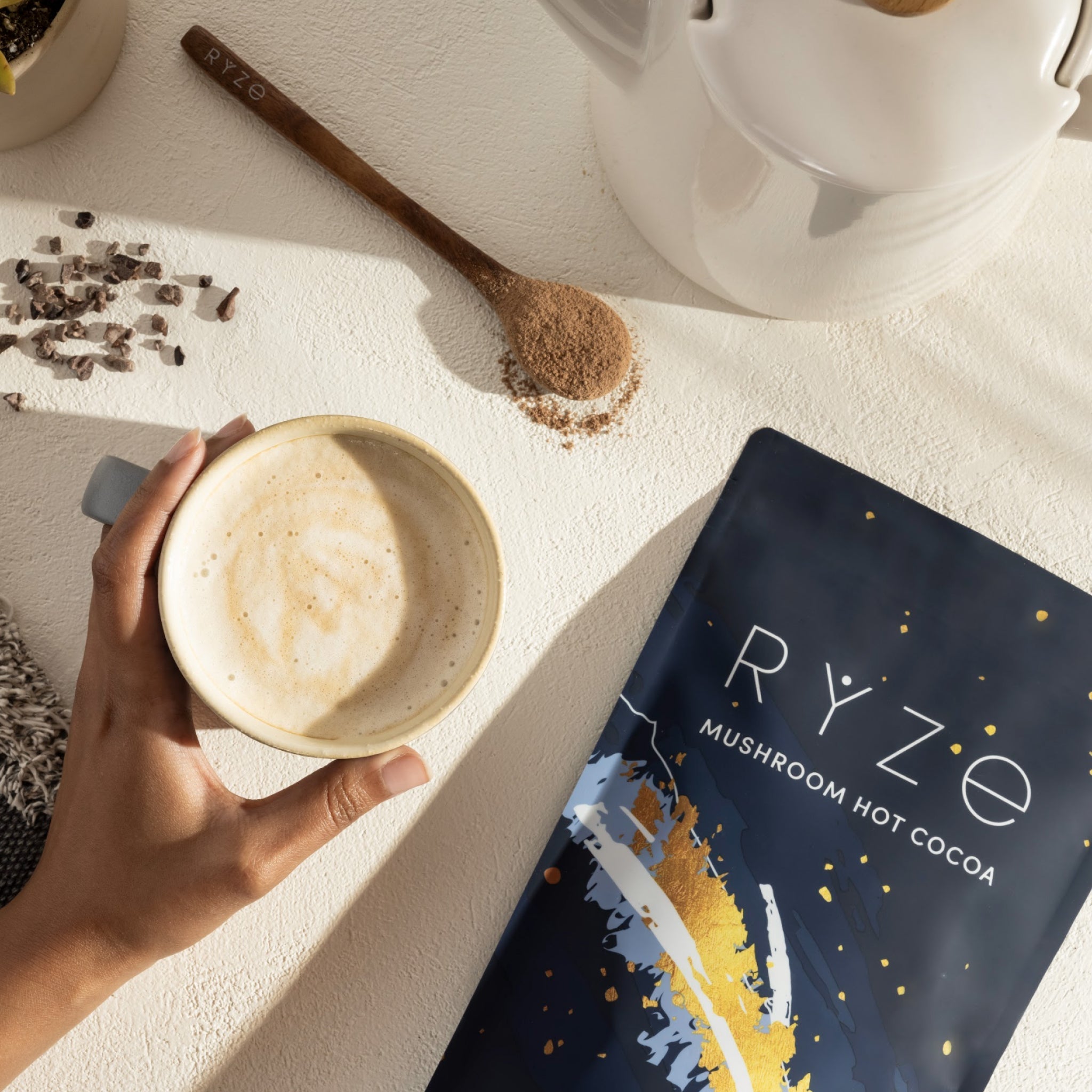 RYZE Functional Mushroom Hot Cocoa (20 Servings)
