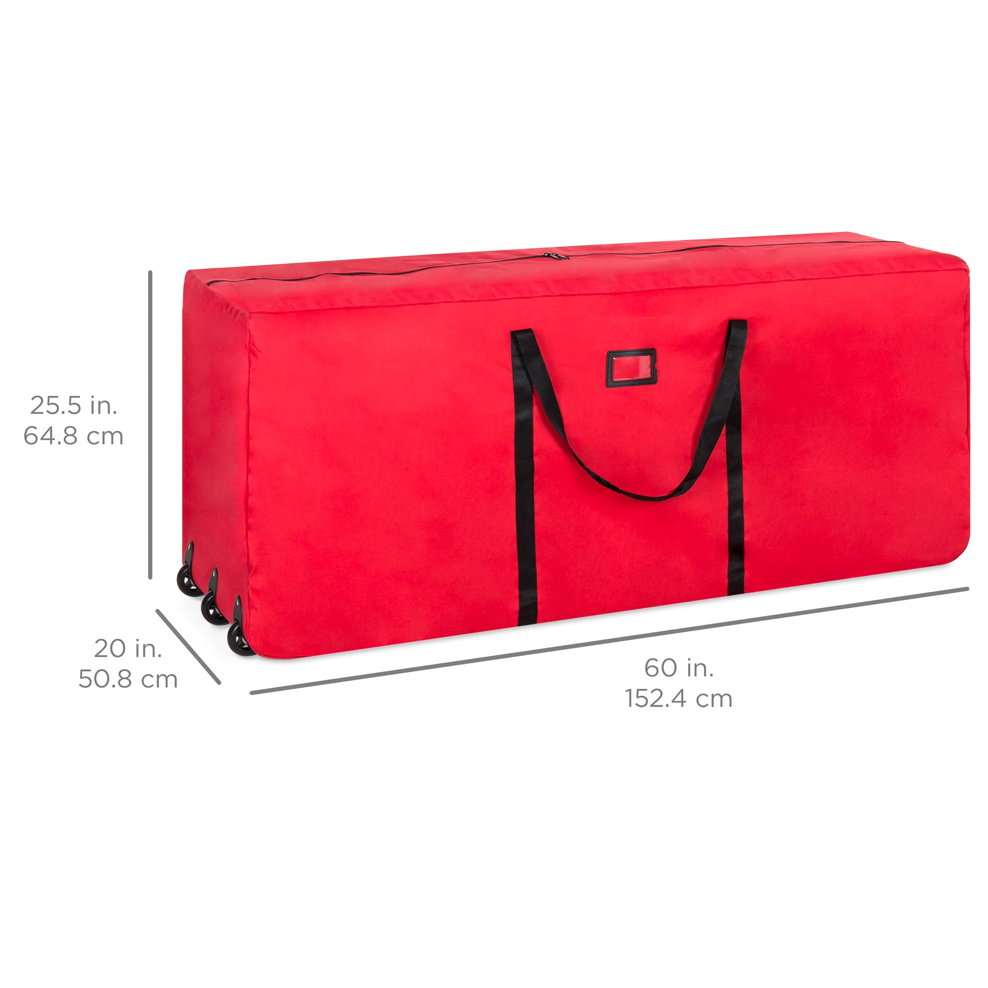 Rolling Duffle Storage Bag for 9ft Christmas Tree w/ Wheels Handle