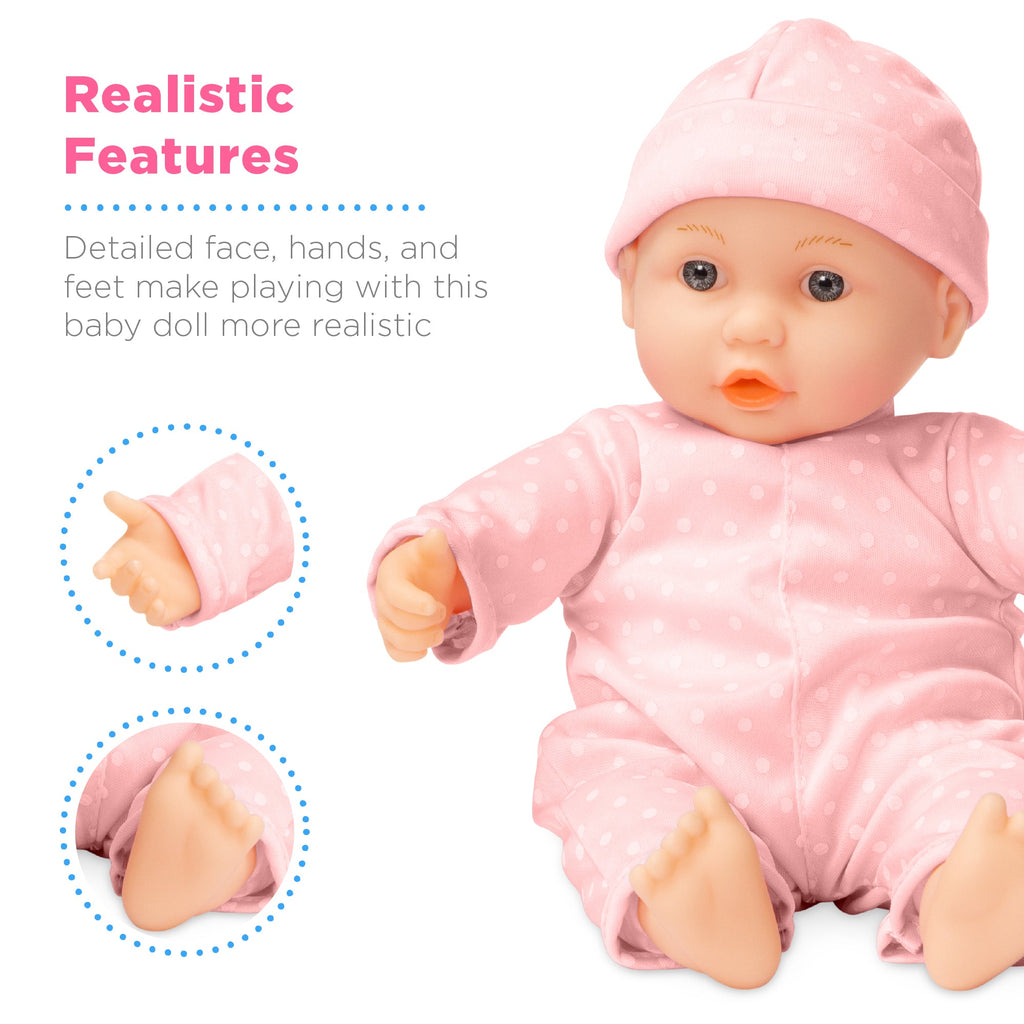 Realistic Baby Doll with Soft Body Highchair Potty Accessories - 12.5in