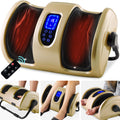 Reflexology Shiatsu Foot Massager w/ High-Intensity Rollers Remote Control
