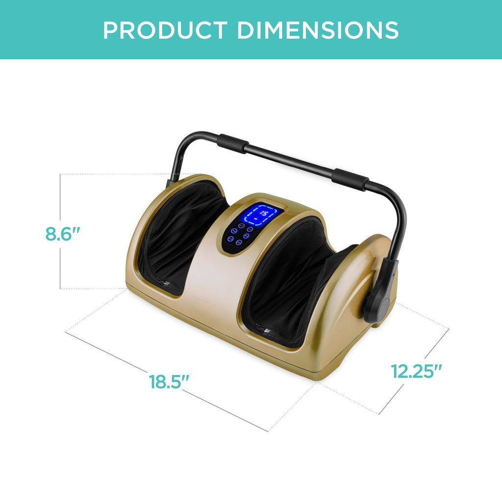 Reflexology Shiatsu Foot Massager w/ High-Intensity Rollers Remote Control