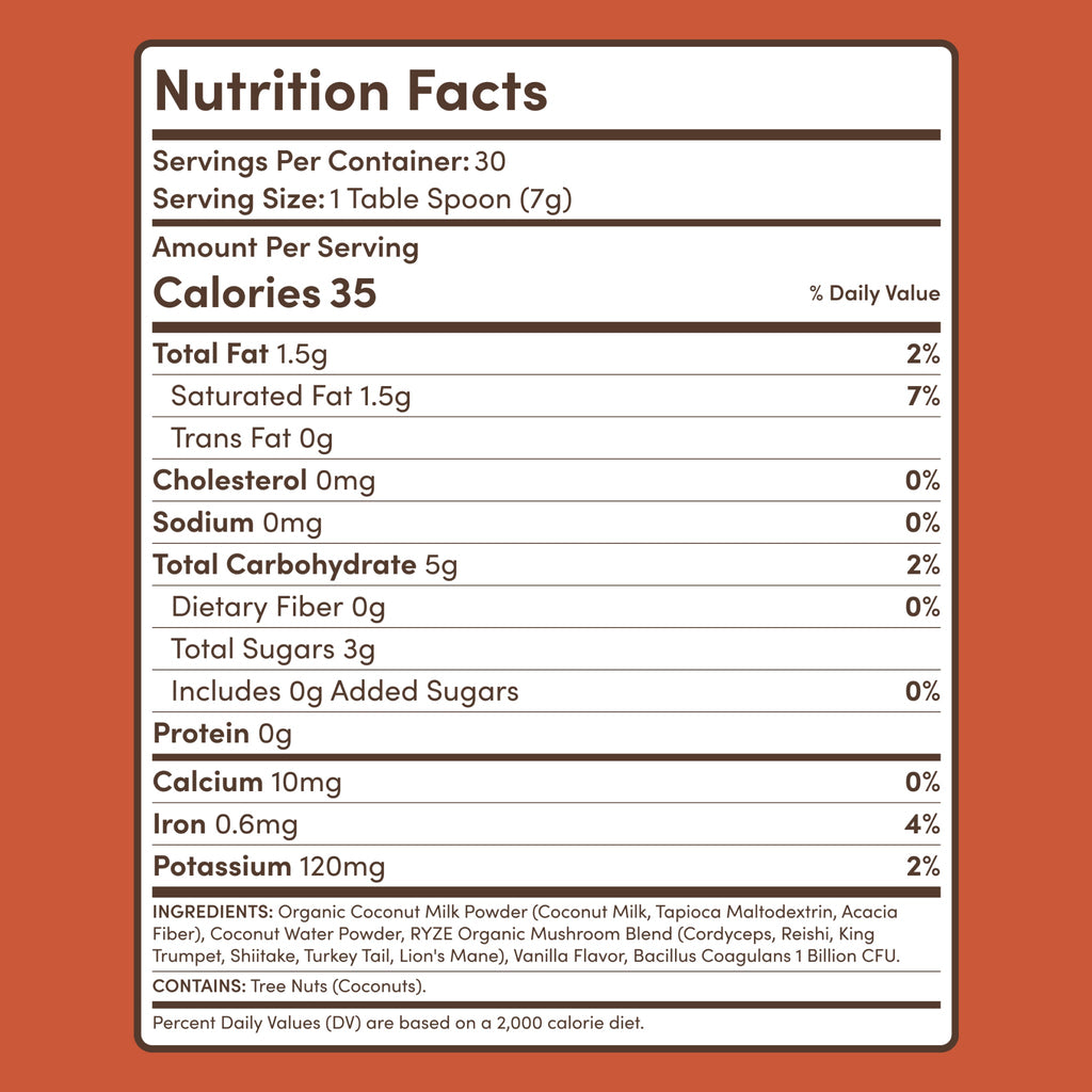 RYZE Daily Superfood Creamer (30 Servings)